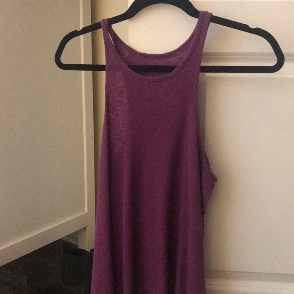Purple flowy tank